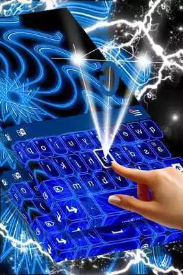 Play Blue Neon Color Keyboard