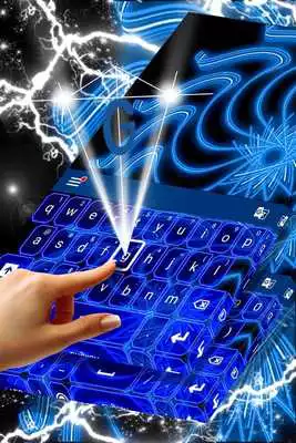 Play Blue Neon Color Keyboard