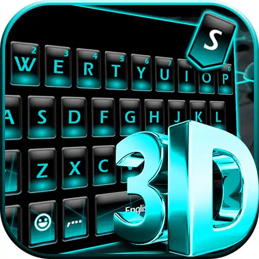 Play Blue Neon Fonts Tech Beam Keyboard - Neon fonts APK