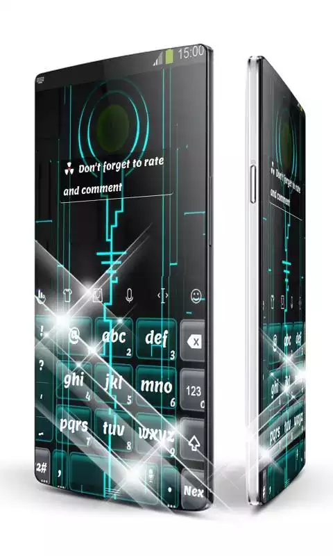 Play Blue Neon Keypad Art