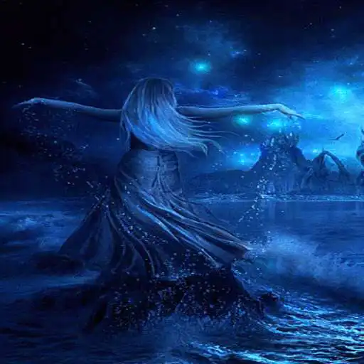 Play Blue Ocean Girl LWP APK