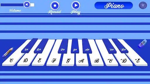 Play Blue Piano as an online game Blue Piano with UptoPlay