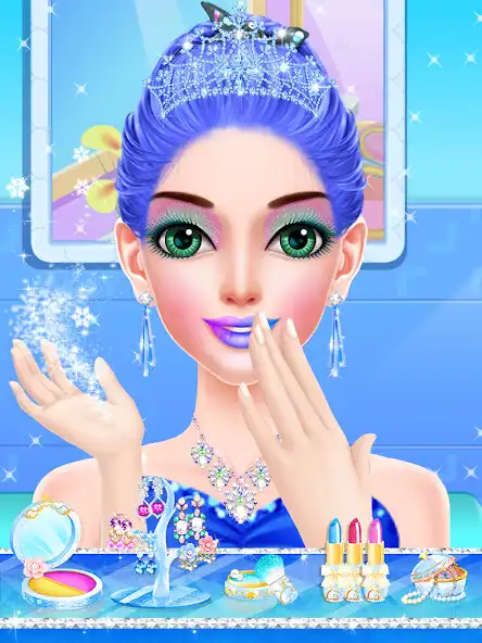Play Blue Princess - Makeover Games : Makeup Dress Up as an online game Blue Princess - Makeover Games : Makeup Dress Up with UptoPlay