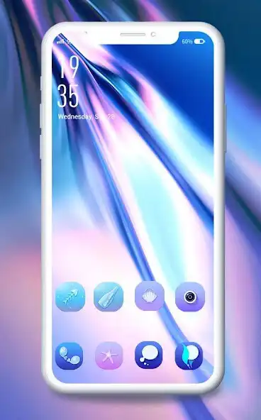 Play Blue purple colorful theme galaxy note 10 launcher as an online game Blue purple colorful theme galaxy note 10 launcher with UptoPlay