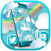Free play online Blue Rainbow Cloud Theme APK