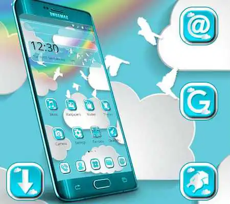 Play Blue Rainbow Cloud Theme