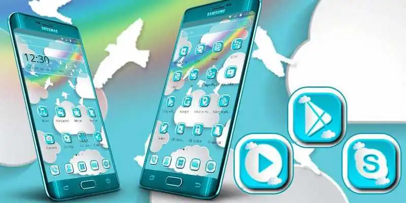 Play Blue Rainbow Cloud Theme