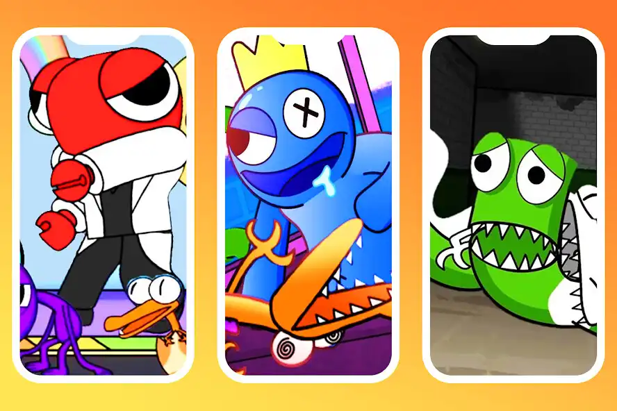 Play Blue Rainbow Friends Wallpaper as an online game Blue Rainbow Friends Wallpaper with UptoPlay