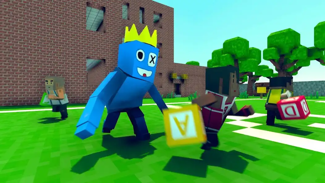 Play Blue Rainbow Monster Rope Game  and enjoy Blue Rainbow Monster Rope Game with UptoPlay