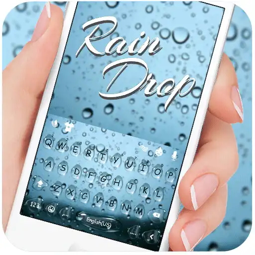 Play Blue Raindrops Keyboard Theme APK
