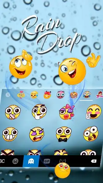 Play Blue Raindrops Keyboard Theme as an online game Blue Raindrops Keyboard Theme with UptoPlay