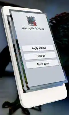 Play Blue reptile GO SMS