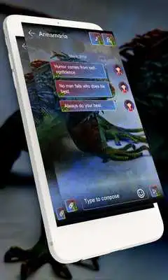 Play Blue reptile GO SMS