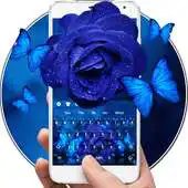 Free play online Blue Rose Butterfly Keyboard APK