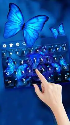 Play Blue Rose Butterfly Keyboard