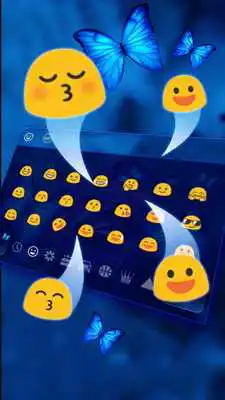 Play Blue Rose Butterfly Keyboard