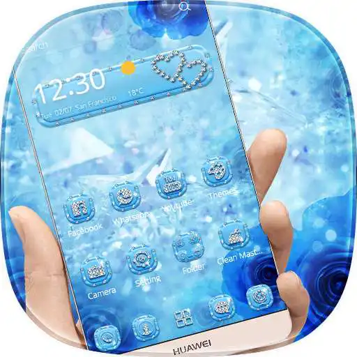 Run free android online Blue Rose Diamond Theme APK Run free android online Blue Rose Diamond Theme APK