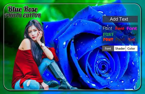 Play Blue Rose Photo Editor