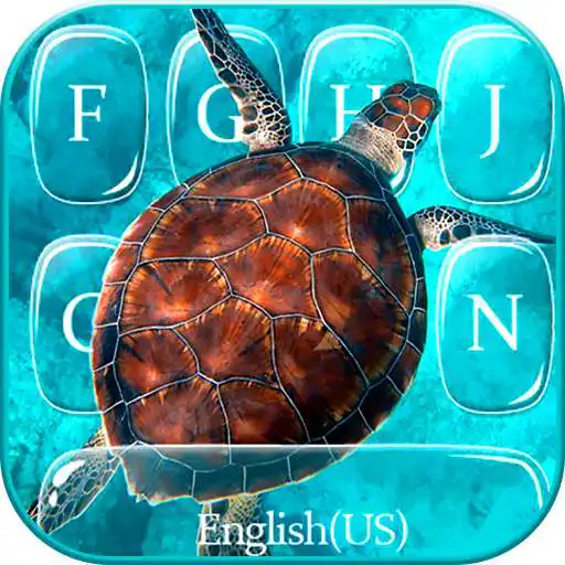 Play Blue Sea Turtle Keyboard Theme APK