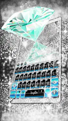 Play Blue Silver Diamond  Keyboard Theme