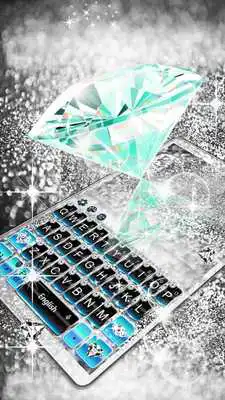 Play Blue Silver Diamond  Keyboard Theme