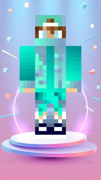 Play Blue Skin for Minecraft as an online game Blue Skin for Minecraft with UptoPlay