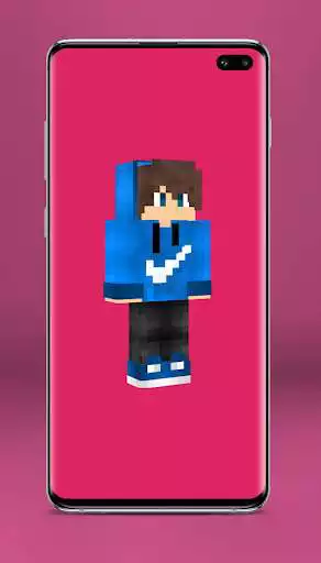 Play Blue Skins For Minecraft as an online game Blue Skins For Minecraft with UptoPlay