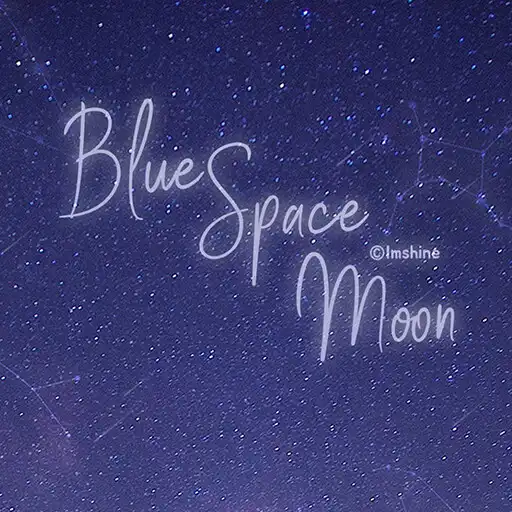 Play blue space moon theme APK