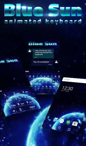 Play Blue Sun Animated Keyboard + Live Wallpaper  and enjoy Blue Sun Animated Keyboard + Live Wallpaper with UptoPlay