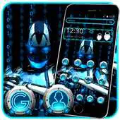 Free play online Blue Tech Robotic Theme APK