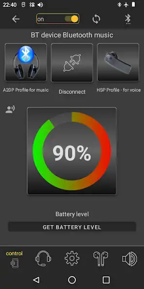 Play Bluetooth Audio Widget Battery as an online game Bluetooth Audio Widget Battery with UptoPlay