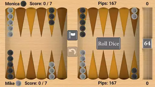 Play Bluetooth Backgammon as an online game Bluetooth Backgammon with UptoPlay