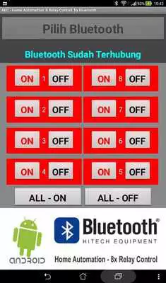 Play Bluetooth control with 8 relay - Home Automation Play Bluetooth control with 8 relay - Home Automation
