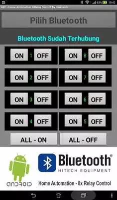 Play Bluetooth control with 8 relay - Home Automation Play Bluetooth control with 8 relay - Home Automation