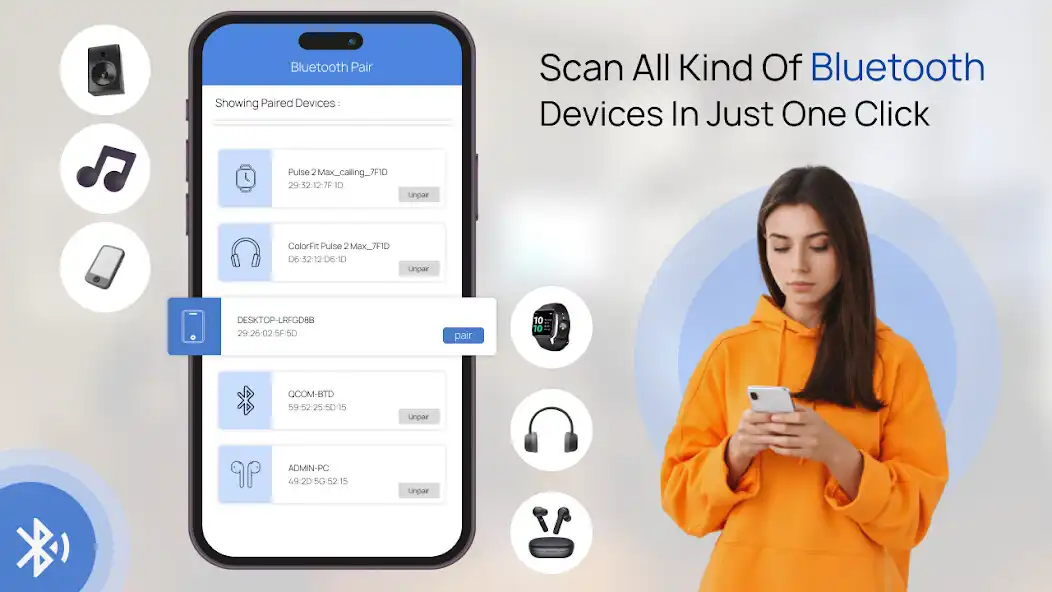 Play Bluetooth Pair: Find Bluetooth  and enjoy Bluetooth Pair: Find Bluetooth with UptoPlay