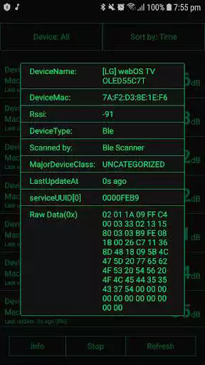 Play Bluetooth scanner