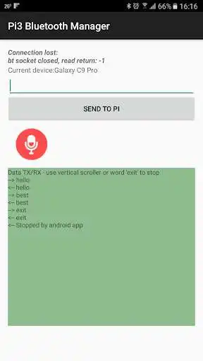 Play Bluetooth Terminal Android-Pi3 with voice as an online game Bluetooth Terminal Android-Pi3 with voice with UptoPlay
