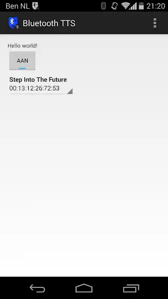 Play BluetoothTTS  and enjoy BluetoothTTS with UptoPlay