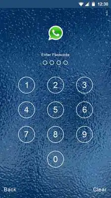 Play Blue Water Applock theme