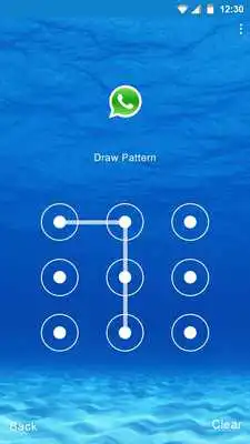 Play Blue Water Applock theme