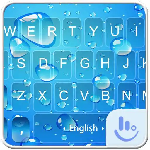 Free play online Blue Waterdrop Keyboard Theme APK