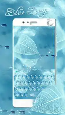 Play Blue Waterdrop Keyboard Theme