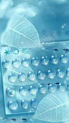 Play Blue Waterdrop Keyboard Theme