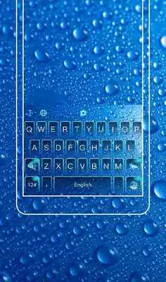 Play Blue Water Droplets Keyboard Theme