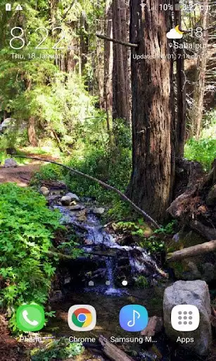 Play Blue Water Forest LWP