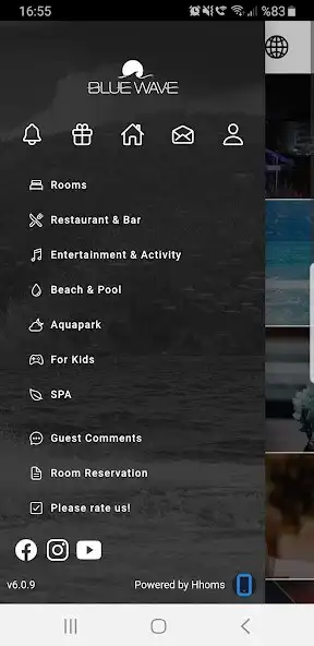 Play BLUE WAVE HOTEL as an online game BLUE WAVE HOTEL with UptoPlay