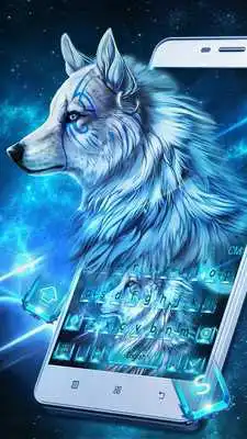 Play Blue Wolf Keyboard Theme