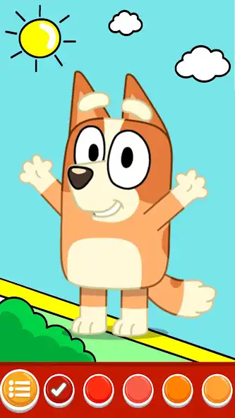 Play Bluey Coloring Book and Quiz as an online game Bluey Coloring Book and Quiz with UptoPlay