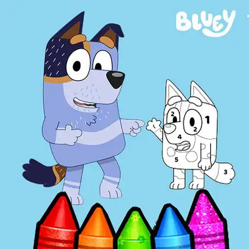Play Bluey coloring book APK