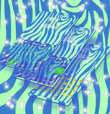 Play Blue Zebra Theme Keyboard